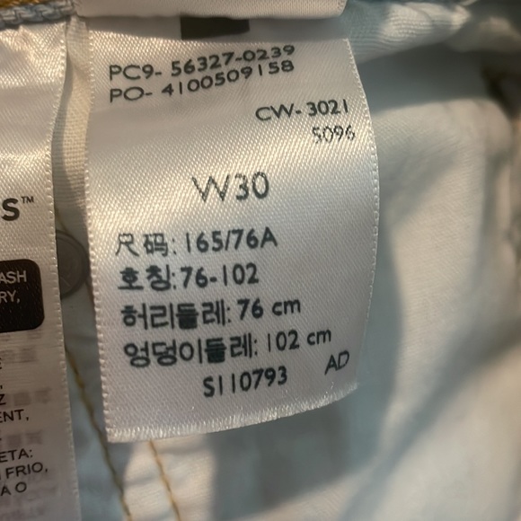 Levis 501 shorts light wash sz 30 - Picture 7 of 7